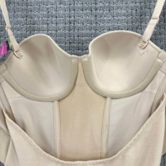 Maiden Form Body Shaperwear Size 34B Cream Underwire Strapless Firm Control NWT - Picture 7 of 11